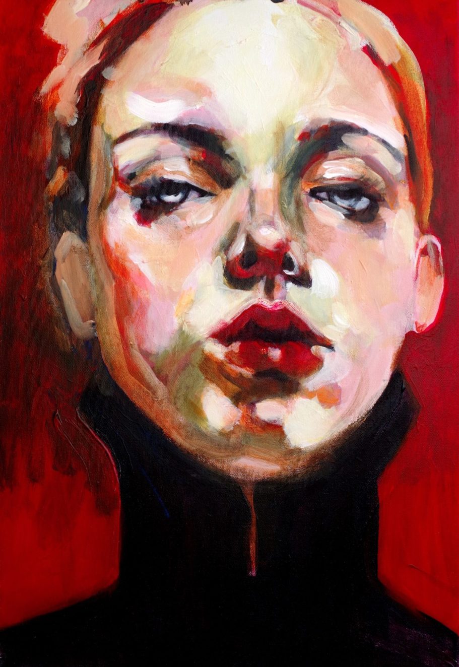 The Moment in Between Acryl auf Leinwand 116 x 89 cm 2025